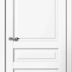 Межкомнатная дверь Эмалит белый (Белая), Классик C03 FLYDOORS